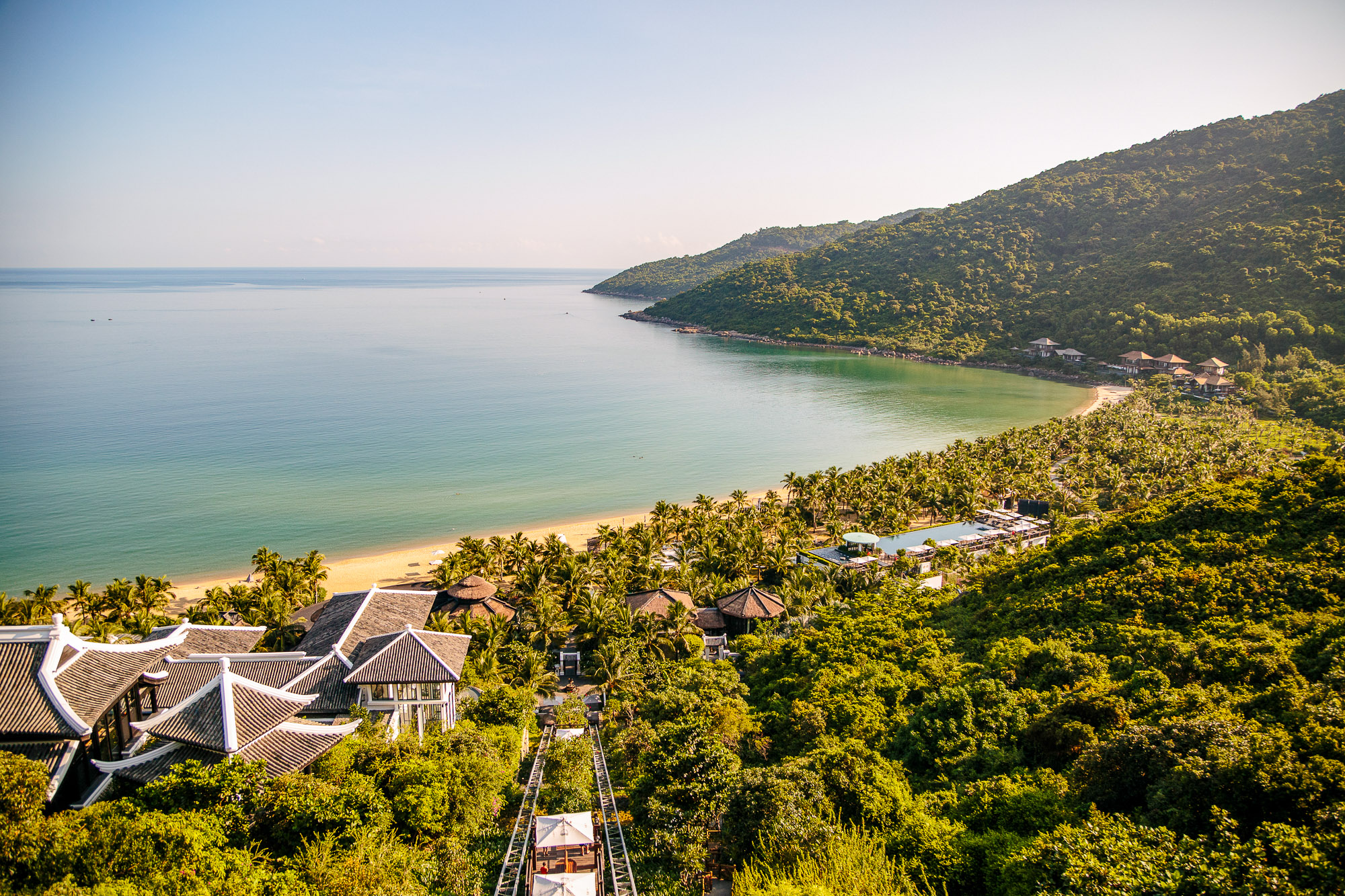 view of the ocean from InterContinental Danang Sun Peninsula Resort wedding venue in Danang Vietnam